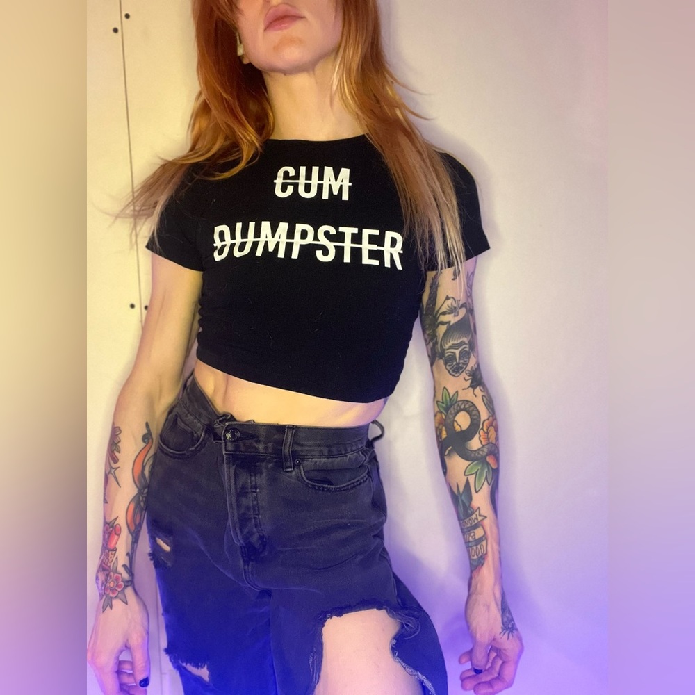 Cum Dumpster Cropped Tee
